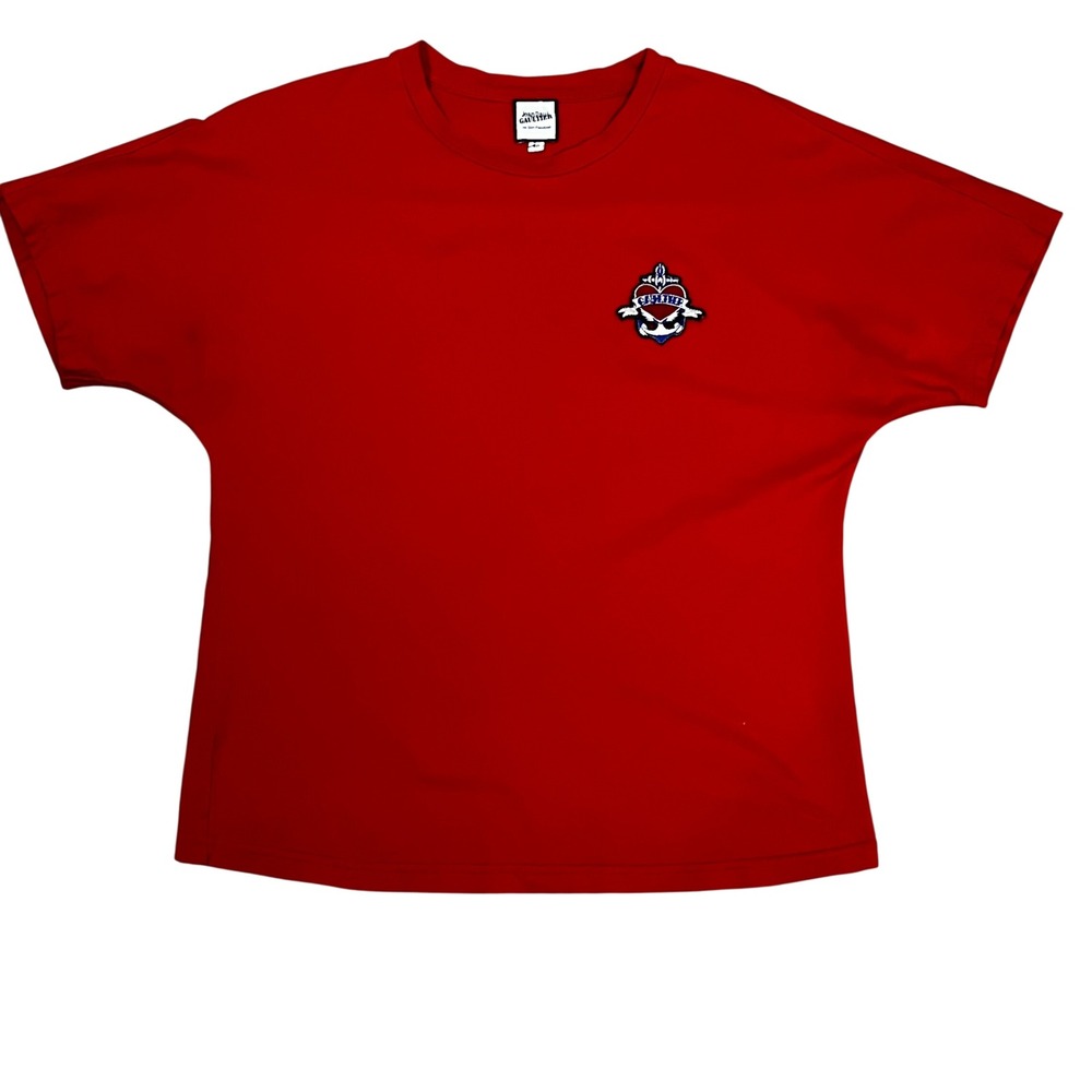 Jean Paul Gaultier Sept Premieres Red Heart Anchor Patch T-Shirt M Streetwear